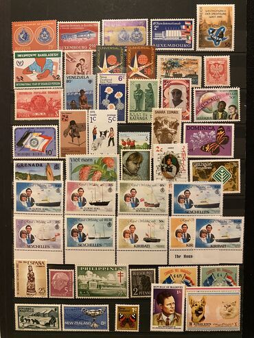 Markalar: Tək tək markalar 1 manat, bloklar 6 manat — 10