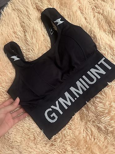 paltarı: Qadınlar üçün idman brası – GYM.MIUNT - Rəng: qara - Modellə bağlı — 1