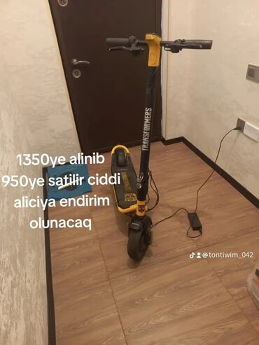 nerd satilir: Elektrikli skuter – “Transformers” temalı dizayn. Xüsusiyyətlər: -