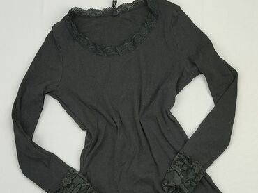 czarne eleganckie bluzki z długim rękawem: Блуза жіноча, M, стан - Хороший