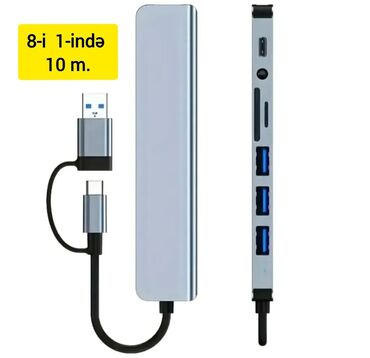 Digər ehtiyat hissələri: Çoxfunksiyalı KART OXUYUCU ADAPTERİ. SD, TF, CF kartları, eləcə də — 6