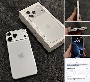 iphone gence: IPhone 17 Pro Max, 256 GB, Gümüşü, Face ID — 1