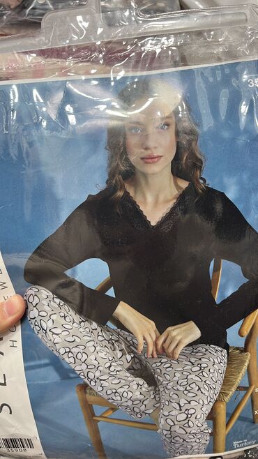 Пижамы: Пижама, Муслин, Турция, В полоску, С кружевом, Для невесты, XS, 2XL, 2XS — 19