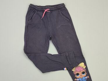 spodnie dresowe khaki: Spodnie dresowe, 9 lat, 128/134, stan - Dobry