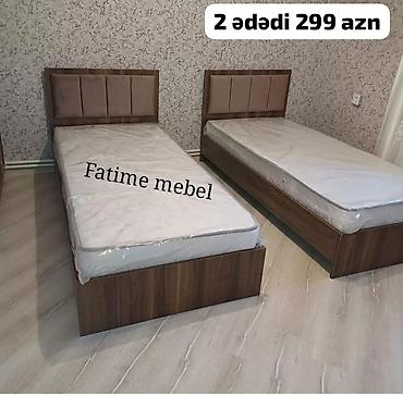 kravat: İki ədəd tək nəfərlik çarpayı dəsti. - Ölçü: standart tək çarpayı — 1