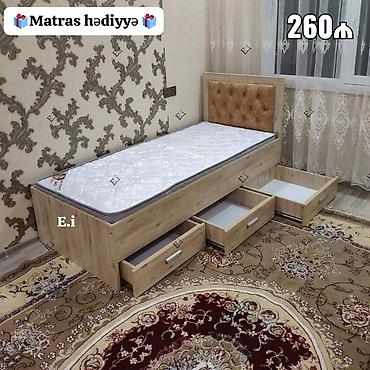 Ev və bağ: Yeni, Təknəfərlik çarpayı, Bazasız, Matras ilə, Siyirməli, Azərbaycan — 5
