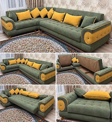 Künc divan ölçü 3.10/220 Açılır bazalıdır tam ideal az işlenib