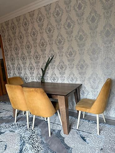 Yemək masası və 6 ədəd stul dəsti - Stil: müasir və minimal dizayn -