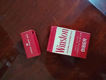 lanch box: DUZ QABI. Winston “Biber” temalı mini qutu – siqaret qutusu formasında — 2