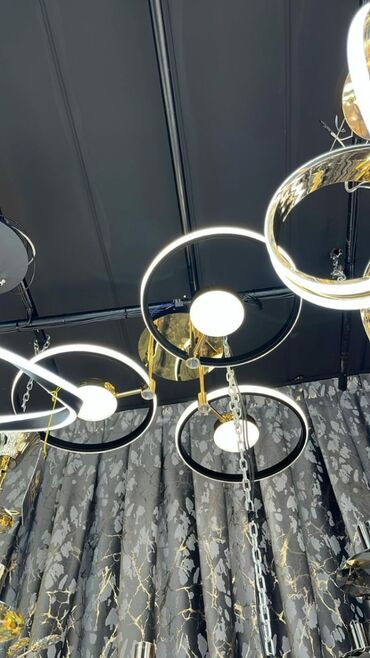 yağış işıq: Çılçıraq, 10 və daha çox lampa, Metal