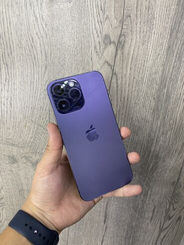 чайник бу: IPhone 14 Pro Max, Б/у, 256 ГБ, Deep Purple, Защитное стекло, 85 %