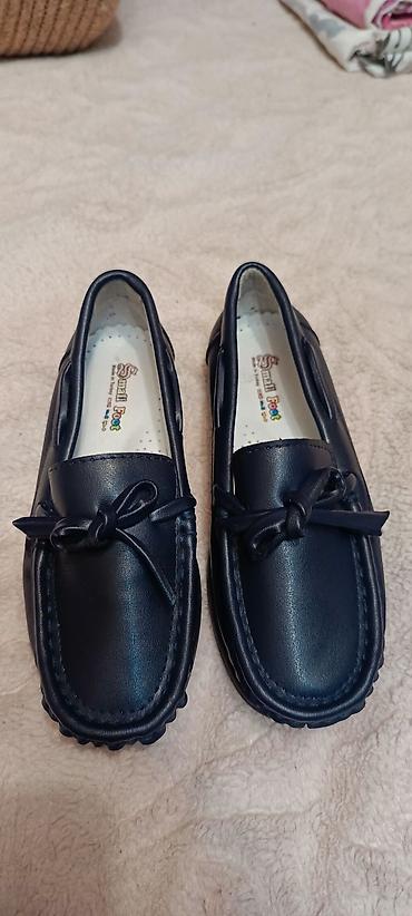 Uşaq mokasinləri – Small Foot həqiqi deri materialdan dur,qizlar