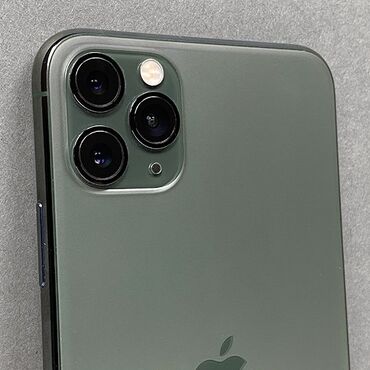 Apple iPhone: IPhone 11 Pro Max, Б/у, 256 ГБ, Alpine Green, Зарядное устройство, Чехол, Кабель, 87 %