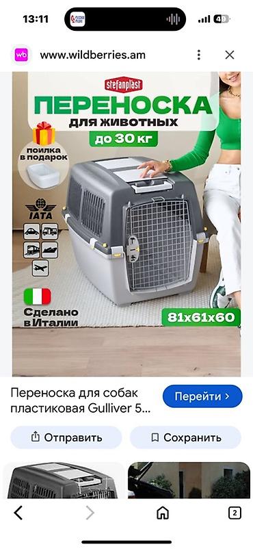 Зоотовары: Переноска для животных Stefanplast Gulliver 5 IATA, сделано в Италии — 1