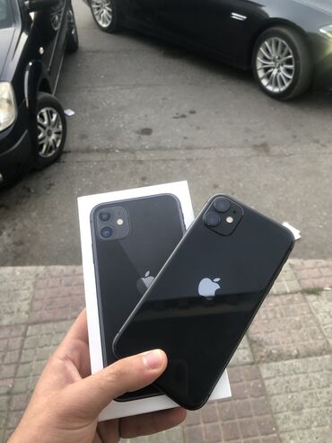 isdemis telfonlar: IPhone 11, 128 GB, Qara, Zəmanət, Simsiz şarj, Face ID