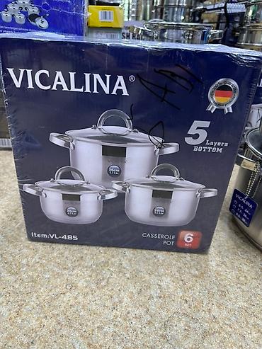 pot: Набор кастрюль VICALINA VL-485 (6 предметов) - Материал: нержавеющая — 3