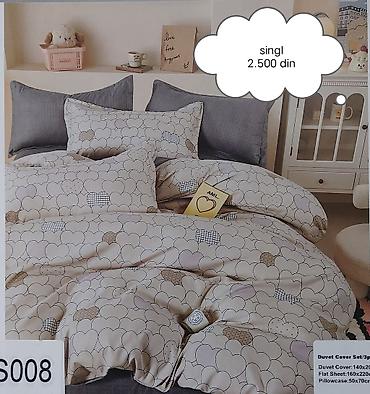 Posteljina: 🩷Singl posteljine🩷 🩵Čaršaf-160*220 🩷Jorganska navlaka-140*200 — 5