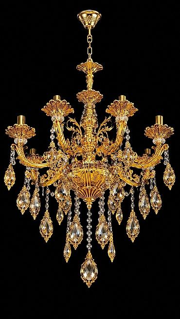 lustralar: Çılçıraq, 10 və daha çox lampa, Metal — 1