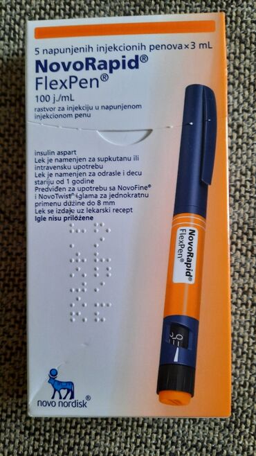 Ostali medicinski proizvodi: Insulin NOVORAPID,5 penkala u pakovanju