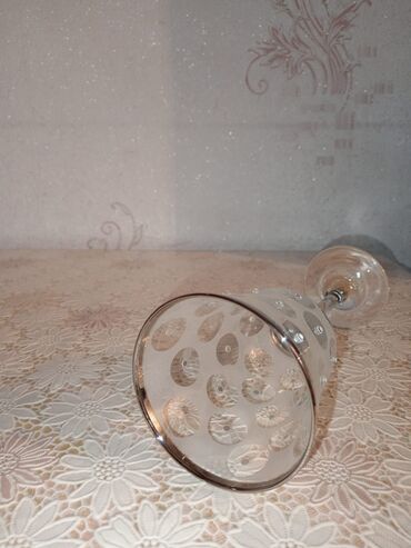 Qədəhlər: Qədəhlər, rəng - Gümüşü, Şüşə, 6 ədədli dəst, Türkiyə — 9