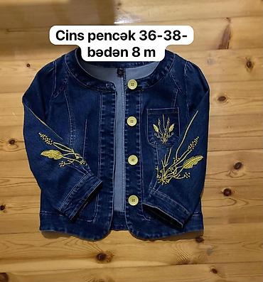 son model kurtkalar: - Cins pencək: 36-38 bədən. Qol və sinə hissəsində sarı naxışlı — 1