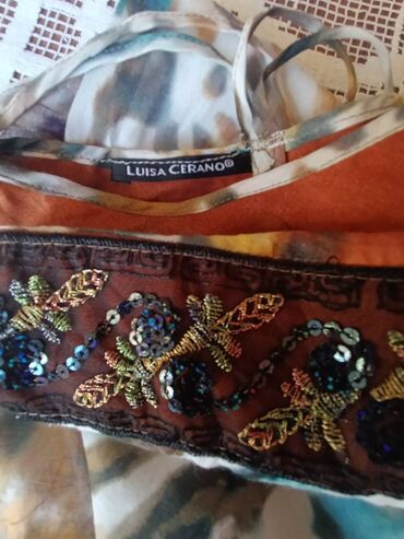 Haljine: Luisa Cerano luksuzna maxi haljina akvarel print 38, svila/viskoza — 4