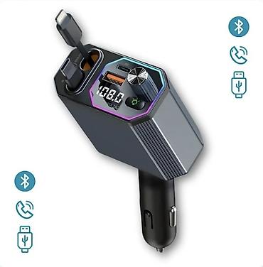android auto: Автомобильное зарядное устройство ZTB-A28 Retractable Car Charger (4 в — 2