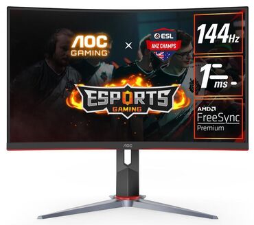 kompüter ekranı: AOC Gaming qövsə monitor - 27" qövsə ekran (şəkillərdəki form-faktor)