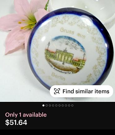 Ostali antikviteti: Satula Thuringen porcelan 1950 do 1970g.Nemacka. Nemacka porcelanska — 2