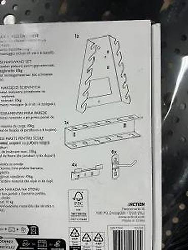 Ostali pribor i dodaci za alate: TOOL WALL KIT – zidni panel za alat, 40 x 40 cm - Zidni perforirani — 14