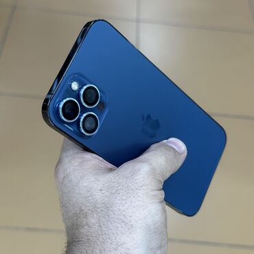 Apple iPhone: IPhone 12 Pro Max, Б/у, 128 ГБ, Синий, 96 % — 12