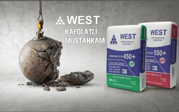 оптом семент: M-450, түсү - Боз, 50 кг, Дүңүнөн