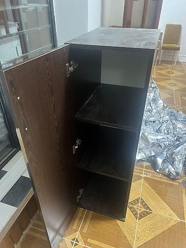 metbex qapilari: Mebel dolab 3 ədəd – tünd qəhvəyi rəng, dikdörtəbə formalı, yan — 4