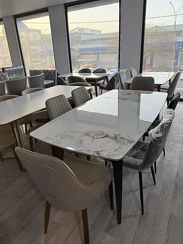 Кухонные столы: Обеденные столы с глянцевой столешницей - Прямоугольная форма — 1