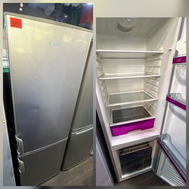 Soyuducular: İşlənmiş 2 qapılı Soyuducu Satılır, rəng - Gümüşü