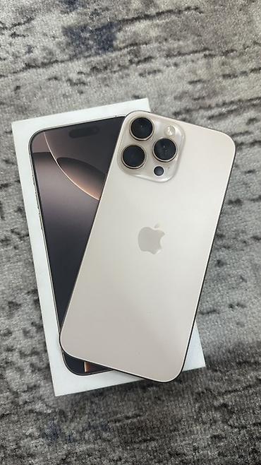 IPhone 16 pro max, цвет Natural Titanium (светлый). В комплекте
