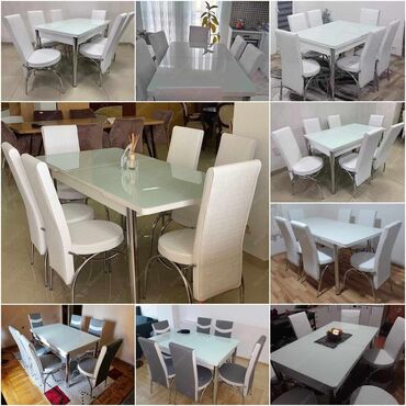 Setovi stolova i stolica: 🎀ulepsajte vas dom.🎀 ➡️cena kompleta: sto + 6 stolica 230e+ dostava⬅️ — 11