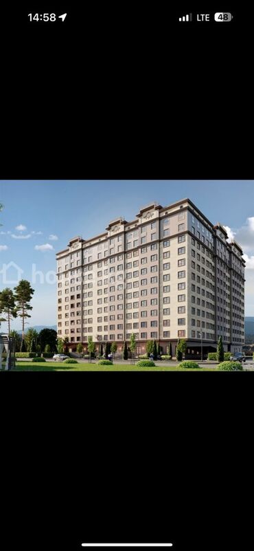 Kia: 2 комнаты, 78 м², Элитка, 11 этаж, ПСО (под самоотделку)