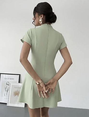 hicab donlar: Zərif açıq-yaşıl mini don
Razmer xs-s — 2