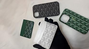 Portmone, pulqabıları: Məhsul: Kartlıq və telefon qabı dəsti - Modellər: Goyard üslublu — 4