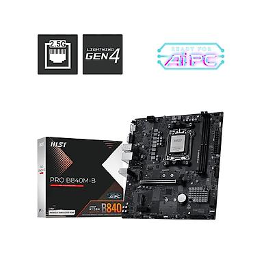 Комплектующие для ПК: Материнская плата для ПК MSI B840M-B, Новый — 1