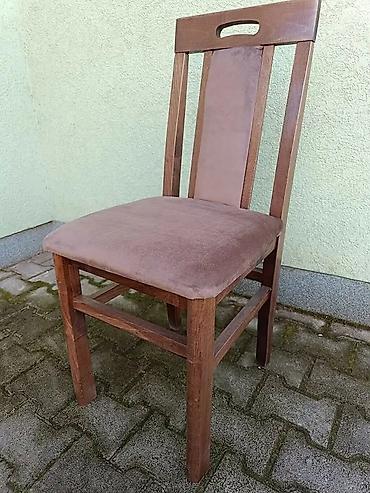 Stolice: Drvena tapacirana stolica – klasičan model - Konstrukcija: masivno — 2