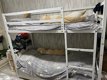 bunk bed: Двухъярусная детская кровать, Новый, Железо, цвет - Белый — 2