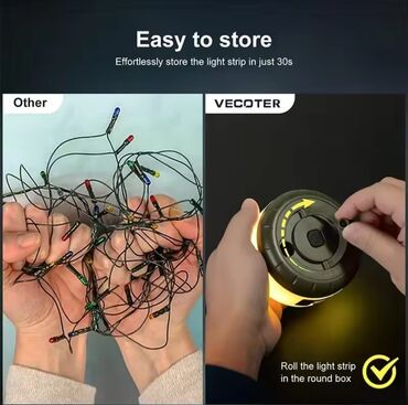 Torşerlər: Dairəvi formalı, isti işıq saçan, simli işıq dəsti. Bu dəstəyə daxil — 7