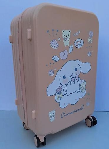 Putni koferi i torbe: Kofer za putovanja – Cinnamoroll dizajn, ružičasta boja - Tvrda — 3