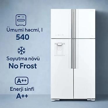 satfinder satisi: Hitachi R-W760PU7 GPW Soyuducu 540L No Frost İnverter French Door — 3