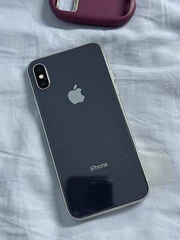 Apple iPhone: IPhone X, Б/у, 64 ГБ, Space Gray, Чехол, 100 % — 1