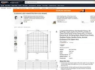 Baštenska dekoracija: Dekorativna baštenska ograda – komplet set cca 3,9 m - Tip — 22