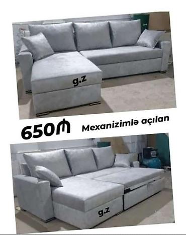 termo gəncə: Künc divan, Yeni, Açılan, Parça, Şəhərdaxili pulsuz çatdırılma — 1