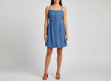 spódnice jeansowe czarne plus size: House of Denim, Сукня жіноча, розмір L
